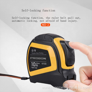 3m 5m 7.5m 10m Self-locking Rubber Measuring Tape